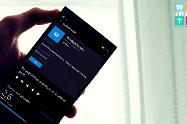 Windows Kamera Windows 10 Mobil İçin Güncellendi