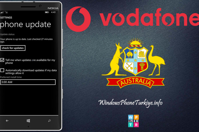 Vodafone Avustralya’dan W10M Güncelleme Tarihi